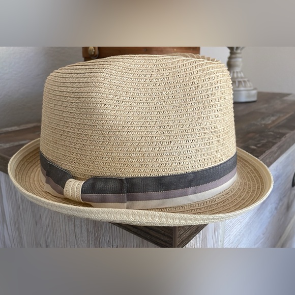 Straw fedora hat - Picture 4 of 6
